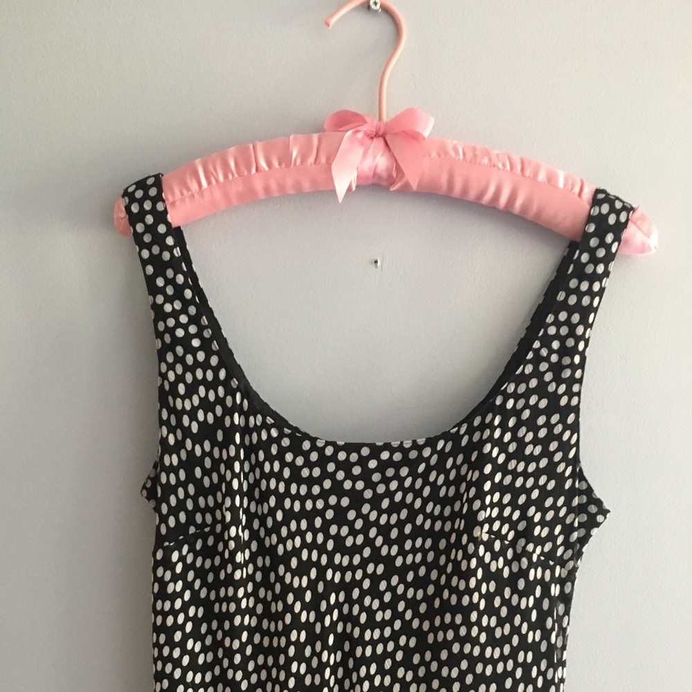 🖤 Women’s Kasper Black & White Polka Dot Flowy Maxi Dress 🖤 - Picture 5 of 8